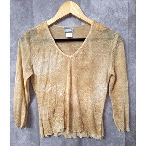 Vintage Y2K Rave Sheer Mesh Crop Top Large Stretch Festival Cowgirl Overlay Y2K